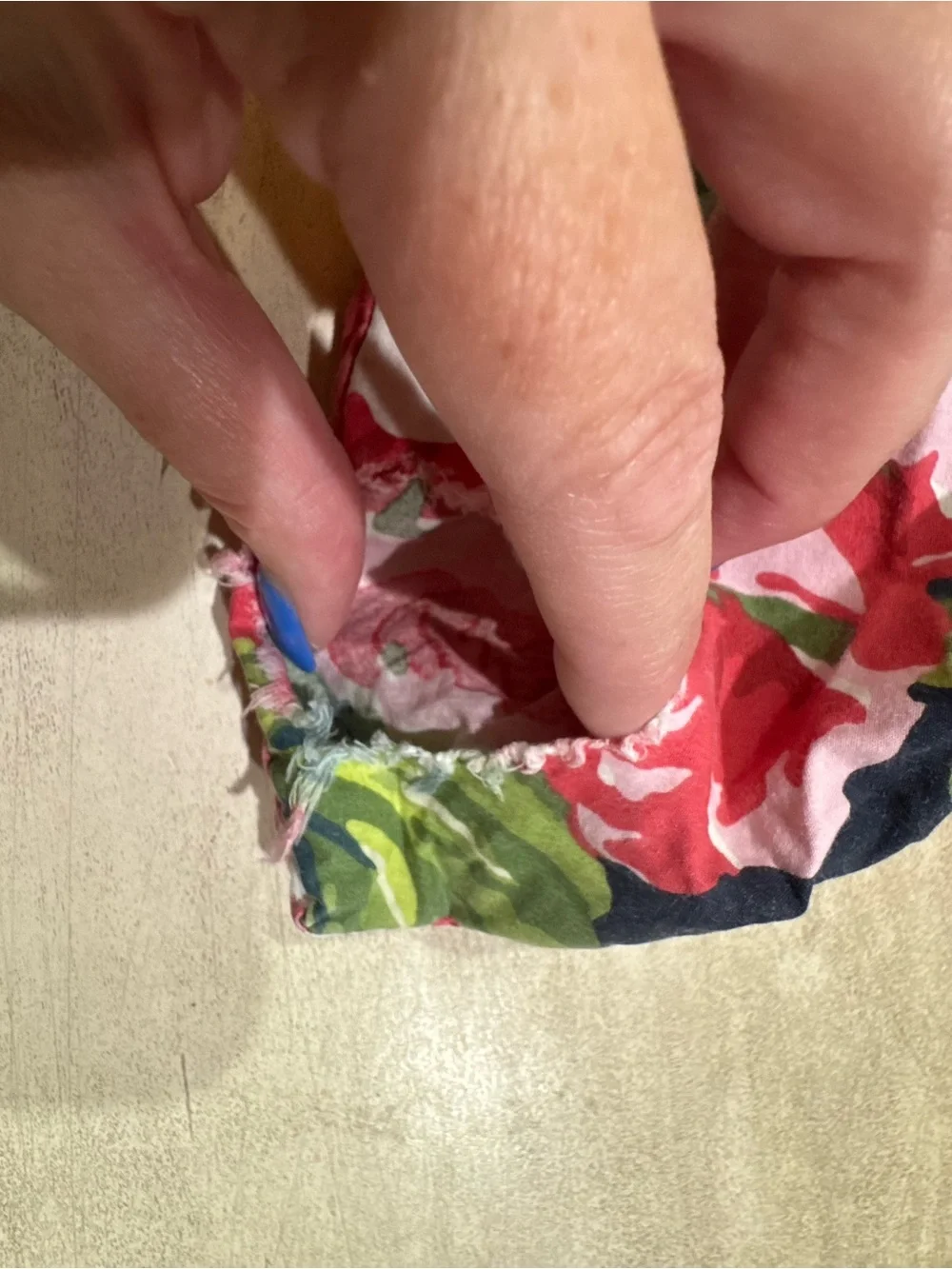 Pottery Barn Wetherly Blue Floral King Duvet and Shams  Organic Cotton Flaw!